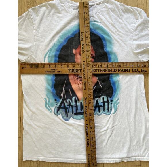 Aaliyah Concert T-Shirt Licensed Airbrush Print Women's Size Large White - Picture 5 of 6